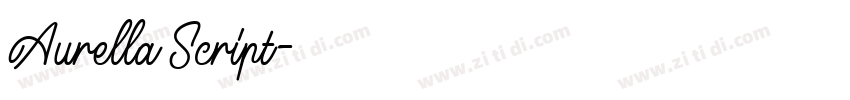 Aurella Script字体转换 Aurella Script字体转换